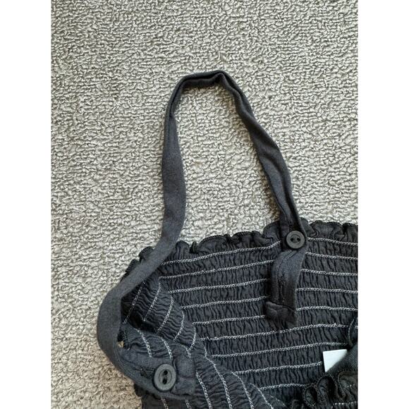 Michael Stars Sally Smocked Maxi Dress Summer Casual Everyday Gray Size Large - Picture 7 of 10